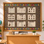 Leopard Print Bulletin Board Paper Roll Cheetah Bulletin Board Background Paper - Image 4