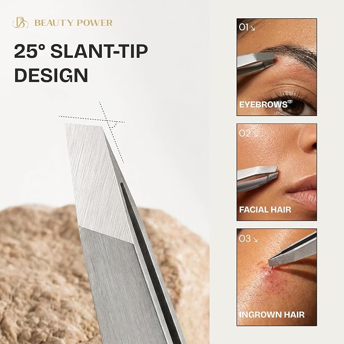 Beauty Power Tweezers for Women Facial Hair: Ultra Precision Tweezers for Women - Image 2