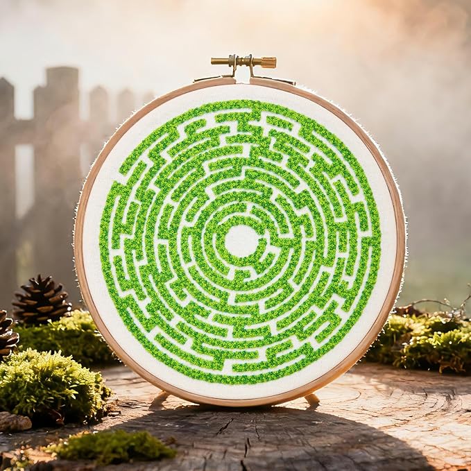 Maze Embroidery Kits for Beginners Adults Funny Hand Embroidery Art Kits - Image 5