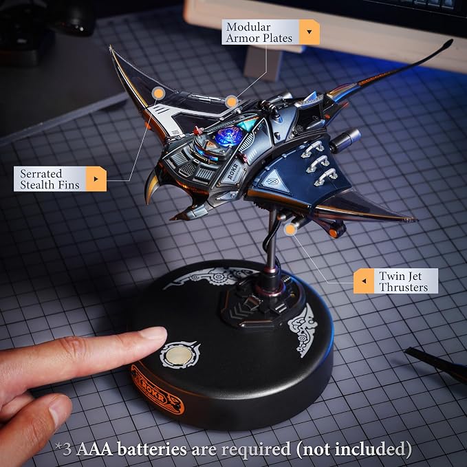ROKR 3D Metal Puzzles for Adults, Manta Ray Mechanical, 3D Metal Model Kits for - Image 5