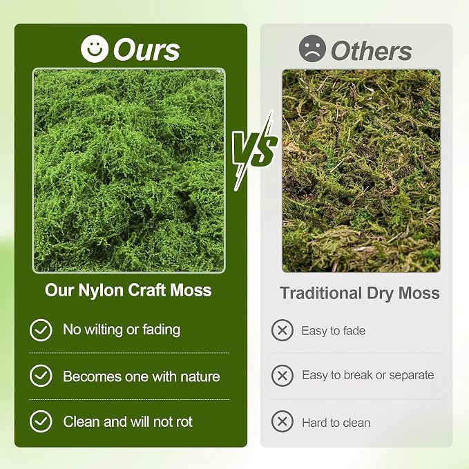 Fake Moss 10.6 oz, Artificial Moss - Image 6