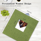 potricher Large Photo Album Self Adhesive 4x6 5x7 8x10 Pictures Linen Cover 80 - Image 2