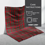 Hobby Lobby Red Royal Stewart Tartan Cotton Calico Fabric, 1 Yard | Precut - Image 4