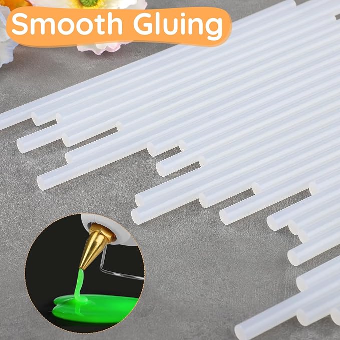 Glow in the Dark Glue Sticks Bulk, 0.27"x8" Hot Melt Glue Sticks - Image 3