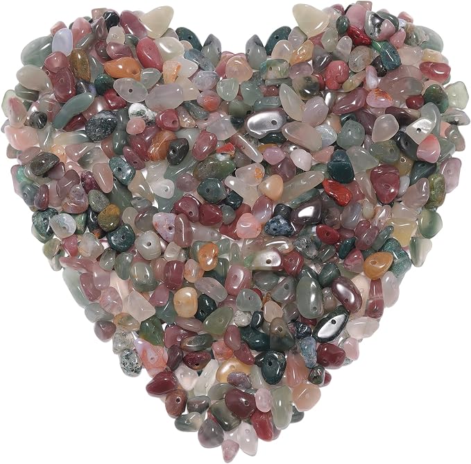 400pcs Natural Chip Stone Beads - Image 7
