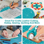 Headley Tools 10"x10" Round Rotating Cutting Mat, Self Healing Mat - Image 7