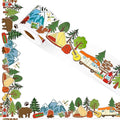 FYSUIMU 65.6 Ft Camping Hiking Bulletin Board Border Back to School Tent Fire by FYSUIMU
