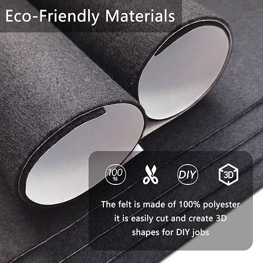 Jtnohx Self Adhesive Felt Sheets, 12 Pieces Felt Fabric - Image 5