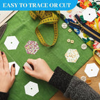 2000 PCS Paper Piecing 1", Hexagon Quilting Templates - Image 7