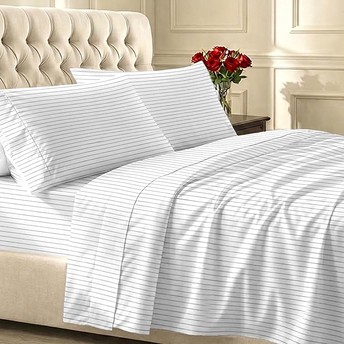 California Design Den Soft 100% Cotton Full Size Bed Sheets Set, 400 TC Good by CaliforniaDesignDen