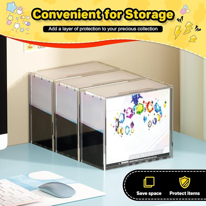 2 PCS ETB Protector Case, 5mm ETB Acrylic Display Case, Dustproof and - Image 7