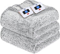 Sealy Electric Blanket Queen Size, Dual Control Soft Sherpa Heated Blanket by Sealy