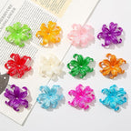 40pcs Flower Shape Beads Color Pearl Electroplate Flower Beads Pearl Lily Beads - Image 3