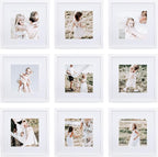Sheffield Home 9 Piece Gallery Wall Frame Set, 12x12 Inch by SheffieldHome