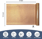 Bronze Glitter Heat Transfer Vinyl 12" x 5 ft HTV - Image 2