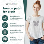 Iron on Patches for Clothes, 8 Pieces Fabric Patches for Clothing, Hat Repair - Image 2
