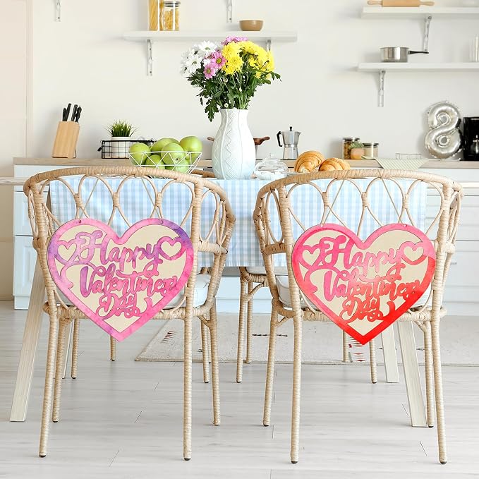 Large Size 12" Wooden Heart Ornaments to Paint, Valentine's Day DIY Blank - Image 4