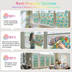 Sunbaby Window Privacy Film Stained Glass Decorative Rainbow Window Cling 3D - Image 9