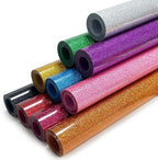 Glitter Heat Transfer Vinyl-10 Rolls 12" x5ft Multi-Color Washable HTV Vinyl by Unknown