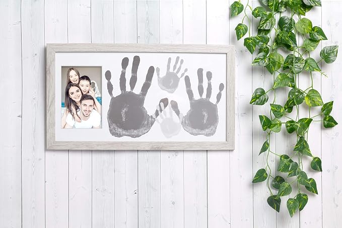 Kate & Milo DIY Family Handprint Frame Kit, Fathers Day Gift, Family Photo - Image 3