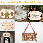 12Pcs Unfinished Wood Crafts, Rectangle-Shaped Wood Plaques - Image 3