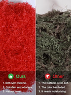 Red 5.3oz Fake Moss Artificial Floral MossFaux Plant - Image 9