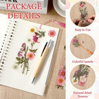 40 Sets Dried Flower Bookmark Making Kit Transparent Bookmark DIY Projects - Image 3