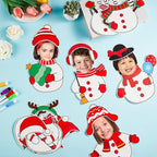 60pcs Christmas Theme Cutouts Snowman Bulletin Board Decorations Xmas Snowman - Image 4