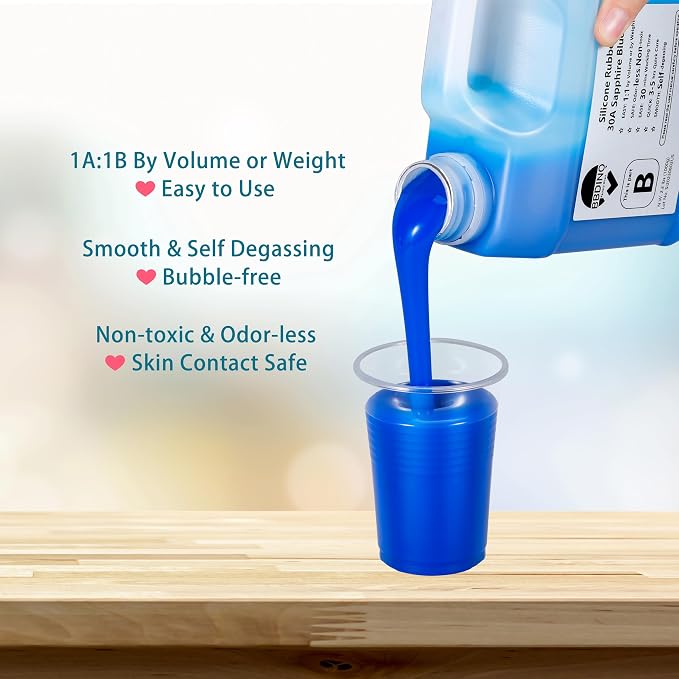 BBDINO Silicone Mold Making Kit 30A, Mold-Making Silicon Rubber 1 Gallon/10 - Image 9