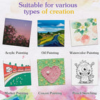 ESRICH Mini Canvases for Painting, Mini Canvas Bulk 200 Pack 2.4x2.4In - Image 5