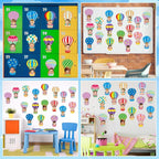 AUGSUN 60 Pcs Hot Air Balloon Bulletin Board Decorations Back to School - Image 6