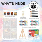 4 Pack Framed Paint by Numbers Kit - Image 4