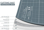 Elan Cutting Mat A3 Gray, Self Healing Cutting Mat 12x18 Inch, 5-Ply Craft - Image 3