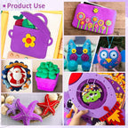 XSEINO 13 Rolls 8"x35" 1.4mm Thick Soft Felt Fabric Sheet 13 Assorted Purple - Image 6