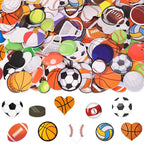 300Pcs Sports Foam Stickers Assorted Sport Ball Basketball Football Baseball by ceibatree
