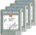 FIXSMITH 9"X12" Green Sketch Book, 400 Sheets Spiral Sketchbook, Acid Free by FIXSMITH
