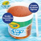 Crayola Air Dry Clay for Kids, Reusable Bucket of Terra Cotta Clay for Sculpting - Image 4