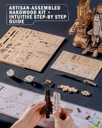 ROKR 3D Puzzles for Adults Space Shuttle, Interactive DIY Building Model - Image 7