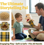 Family Hand Puppets for Kids, Includes Grandpa, Son - Image 5