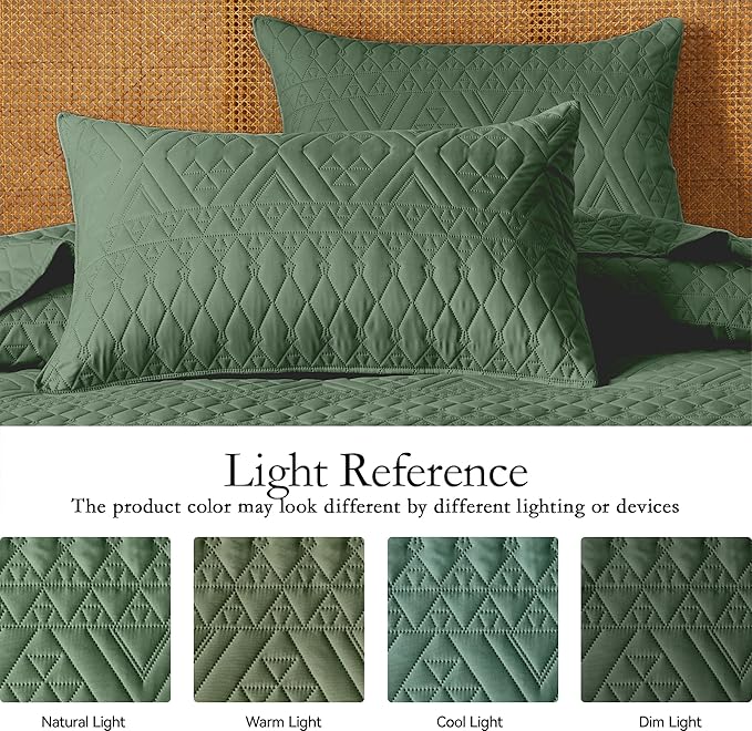 akkialla Full/Queen Size Quilt Bedding Set, Modern Style Geoetric Pattern - Image 4