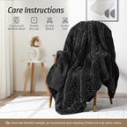 Wemore Fleece Weighted Blanket for Adults, Dual Sided Cozy Soft Sherpa Heavy - Image 6