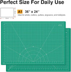 DIYSELF A1 Cutting Mat, 36 x 24 Inch Self Healing Craft Cutting Mat - Image 2