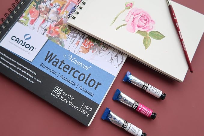 Canson Artist Series Montval Watercolor Paper, Foldover Pad, 9x12 inches - Image 4
