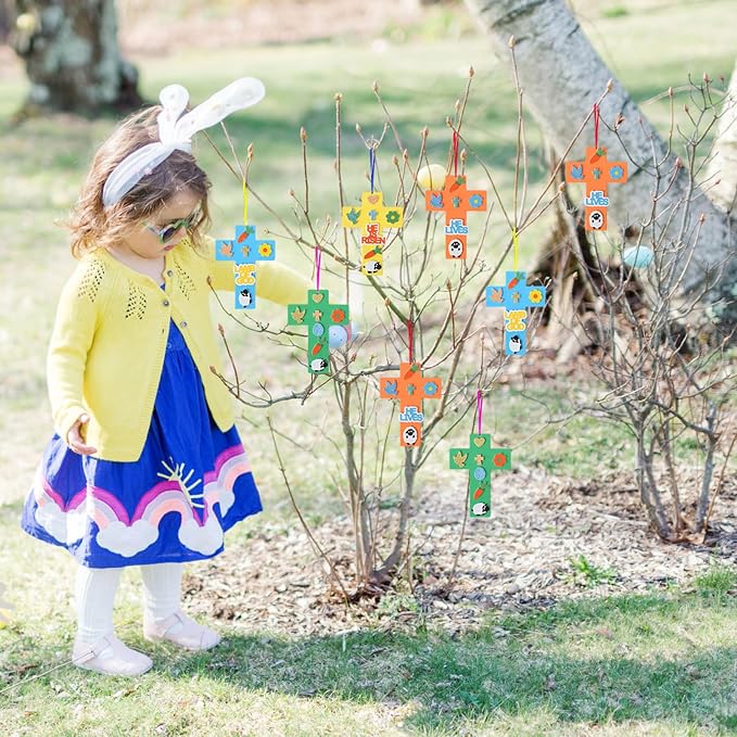 Fennoral 24 Pack Easter Cross Craft Kit - Image 6