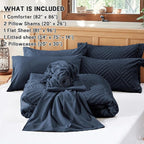 Zzlpp Full Comforter Set 7 Pieces, All Season Boho Bedding Sets - Image 5