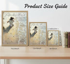 YOXORDQ Wood Framed-Footprints in the Sand Poetry Canvas Wall Art 8x10in | - Image 6