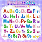 616PCS Glitter Foam Letter Stickers, Colorful Alphabet Number Stickers - Image 2