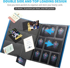 Card Binder, Upgraded 9 Pockets Trading Card Collection Binder - Image 4