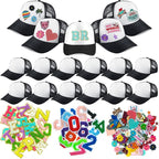 Hercicy 12 Pack DIY Trucker Hats Kit, Sublimation Blank Baseball Caps by Hercicy