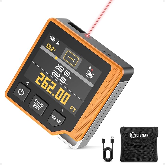 Laser Measuring Tool, 262ft Laser Measure by CIGMAN